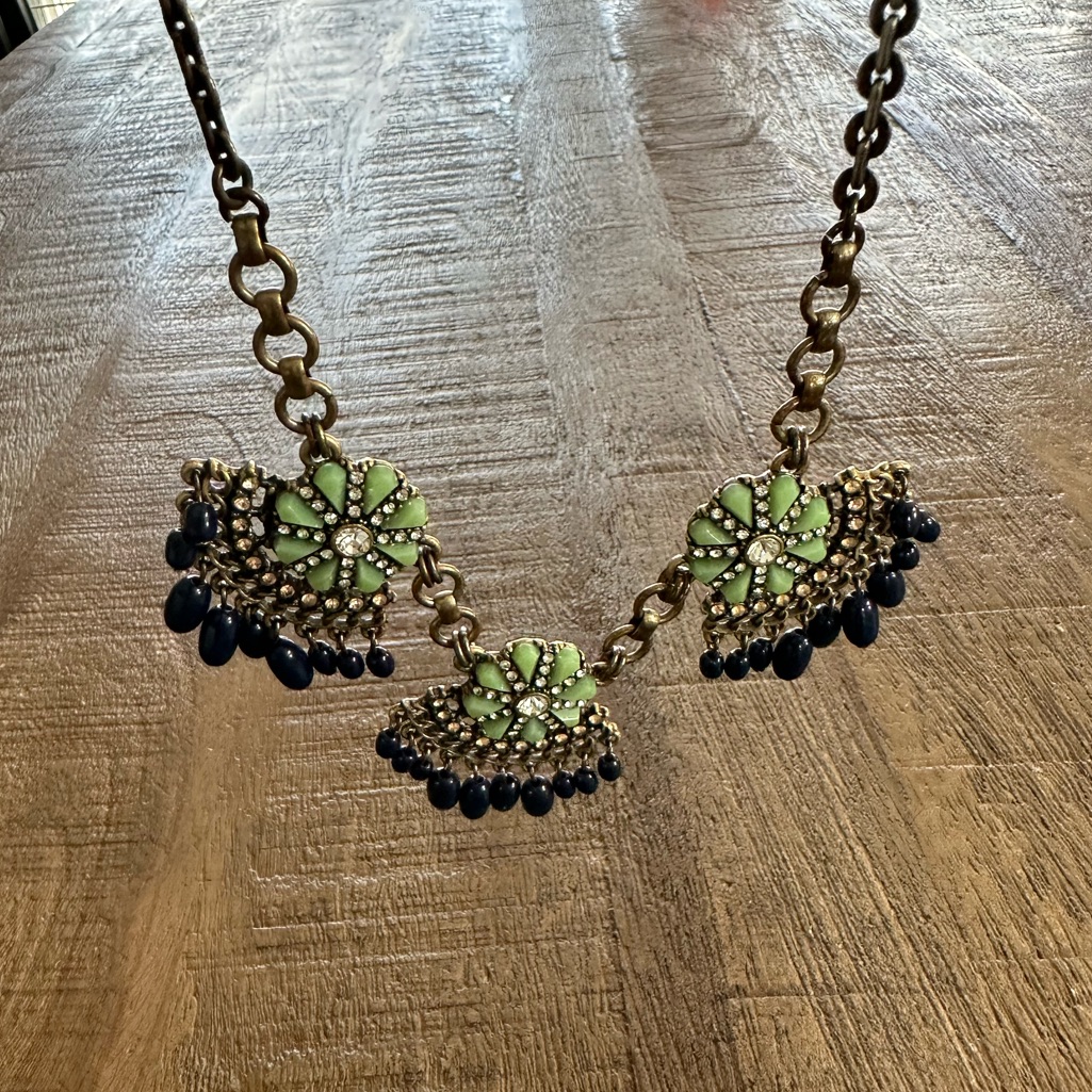 Jcrew Statement Necklace Blue 11$